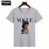 Image of Women 2020 Summer Graphic Tee Shirt  Funny Princess Vogue