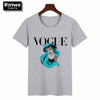 Image of Women 2020 Summer Graphic Tee Shirt  Funny Princess Vogue