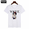 Image of Women 2020 Summer Graphic Tee Shirt  Funny Princess Vogue