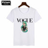 Image of Women 2020 Summer Graphic Tee Shirt  Funny Princess Vogue