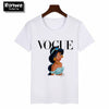 Image of Women 2020 Summer Graphic Tee Shirt  Funny Princess Vogue