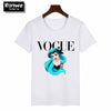 Image of Women 2020 Summer Graphic Tee Shirt  Funny Princess Vogue