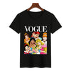 Image of Women 2020 Summer Graphic Tee Shirt  Funny Princess Vogue