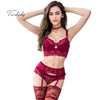 Image of sexy lace push up bra sets bra+panties