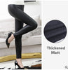 Image of High Waist Leather Leggings for Women Black Light&Matt Thin&Thick