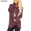 Image of long sleeve women t shirt casual o-neck slim