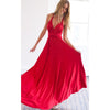 Image of Sexy Women Multiway Wrap Convertible Boho Maxi Club Red Dress Bandage Long Dress Party Bridesmaids Infinity Robe Longue Femme