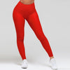 Image of Cintura alta aptidão leggings mulheres treino push up legging