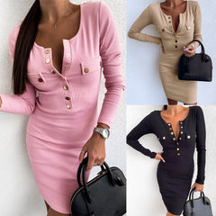 Long Sleeve Skinny Women Dress