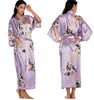 Image of Silk Kimono Robe Bathrobe Women Satin Robe Silk Robes Night Sexy Robes Night Grow For Bridesmaid Summer Plus SizeS-XXXL 010412