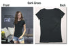 Image of Plain T Shirt Women Cotton Elastic Basic T-shirts Female Casual Short Sleeve T-shirt