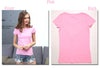 Image of Plain T Shirt Women Cotton Elastic Basic T-shirts Female Casual Short Sleeve T-shirt