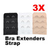 Image of 3PCS Bra Extension Lingerie Strap Extender Replacement With 2 Hooks Bar Extenders -MX8