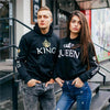 Image of King Queen Printed Couple Hoodies Women Men Sweatshirt Lovers Couples Hoodies Casual Pullovers Gift