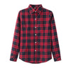 Image of Women Plaid Shirt Checks Flannel Shirts Female Long Sleeve Blouse