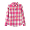 Image of Women Plaid Shirt Checks Flannel Shirts Female Long Sleeve Blouse