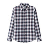 Image of Women Plaid Shirt Checks Flannel Shirts Female Long Sleeve Blouse