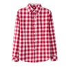 Image of Women Plaid Shirt Checks Flannel Shirts Female Long Sleeve Blouse