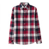 Image of Women Plaid Shirt Checks Flannel Shirts Female Long Sleeve Blouse