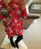 Image of Large Sizes 2019 New Autumn Women Casual Long Sleeve Cute Christmas Tree Snowman Dresses Loose Plus Size Dress Vestidos 4XL 5XL