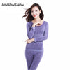 Image of Lace Thermal Underwear Sexy Ladies Clothes Winter Seamless Antibacterial Warm Intimates