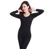 Image of Lace Thermal Underwear Sexy Ladies Clothes Winter Seamless Antibacterial Warm Intimates