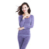 Image of Lace Thermal Underwear Sexy Ladies Clothes Winter Seamless Antibacterial Warm Intimates