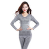 Image of Lace Thermal Underwear Sexy Ladies Clothes Winter Seamless Antibacterial Warm Intimates