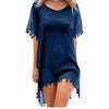 Image of New Chiffon Tassels Beach Wear Women Swimsuit