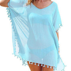 New Chiffon Tassels Beach Wear Women Swimsuit