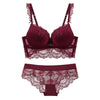 Image of Varsbaby Sexy Lace Red Color Christmas Underwear New Year Bra Set For Women