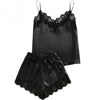 Image of New Women Pajamas Set Elegant Lace Satin Spaghetti Strap Clothes