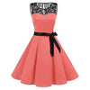 Image of Women High-Waist Pleated Dress girl Sleeveless