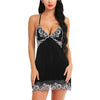 Image of Women Sexy Lace Night Dress Lingerie Deep V Nightgowns