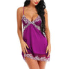 Image of Women Sexy Lace Night Dress Lingerie Deep V Nightgowns