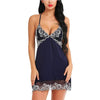 Image of Women Sexy Lace Night Dress Lingerie Deep V Nightgowns