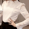 Image of Lace Chiffon Women Blouse for Plus Size ladies