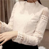 Image of Lace Chiffon Women Blouse for Plus Size ladies