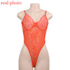 Image of transparent mesh bow sexy jumpsuit catsuit straps bodysuits thong