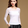 Image of Womens Blouse Shirt Black White Sexy Long