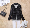 Image of Sanishroly 2018 New Autumn Winter Women Thin White Duck Down Jacket