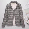 Image of Sanishroly 2018 New Autumn Winter Women Thin White Duck Down Jacket