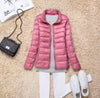 Image of Sanishroly 2018 New Autumn Winter Women Thin White Duck Down Jacket