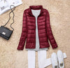 Image of Sanishroly 2018 New Autumn Winter Women Thin White Duck Down Jacket