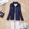 Image of Sanishroly 2018 New Autumn Winter Women Thin White Duck Down Jacket