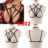 Image of Pentagram Bondage Body Harness Lingerie Goth Crop Cage Bra Lingerie