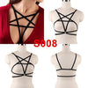 Image of Pentagram Bondage Body Harness Lingerie Goth Crop Cage Bra Lingerie