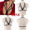 Image of Pentagram Bondage Body Harness Lingerie Goth Crop Cage Bra Lingerie