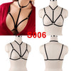 Image of Pentagram Bondage Body Harness Lingerie Goth Crop Cage Bra Lingerie